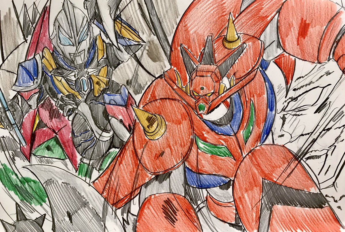 イゴまる リクエストお断り Sur Twitter ウルトラマンジード ゲッターロボ ウルトラマンジード ギャラクシーライジング対ゲッターロボg 真ゲッターロボ 世界最後の日版