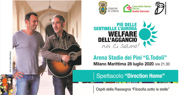 Il 28 LUGLIO alle ore 21.30 presso l'Arena Stadio dei Pini "G. Todoli" di Milano Marittima si terrà, all'interno della rassegna "Filosofia sotto le stelle", lo spettacolo DIRECTION HOME a cura della compagnia teatrale Le Voci del Tempo.
viviravenna.it