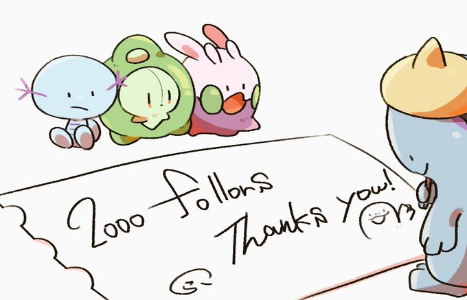 フォロワー様2000人↑ありがとうございます…!!🙏✨
これからも落書きとかちまちま描くぞーっ!!! 