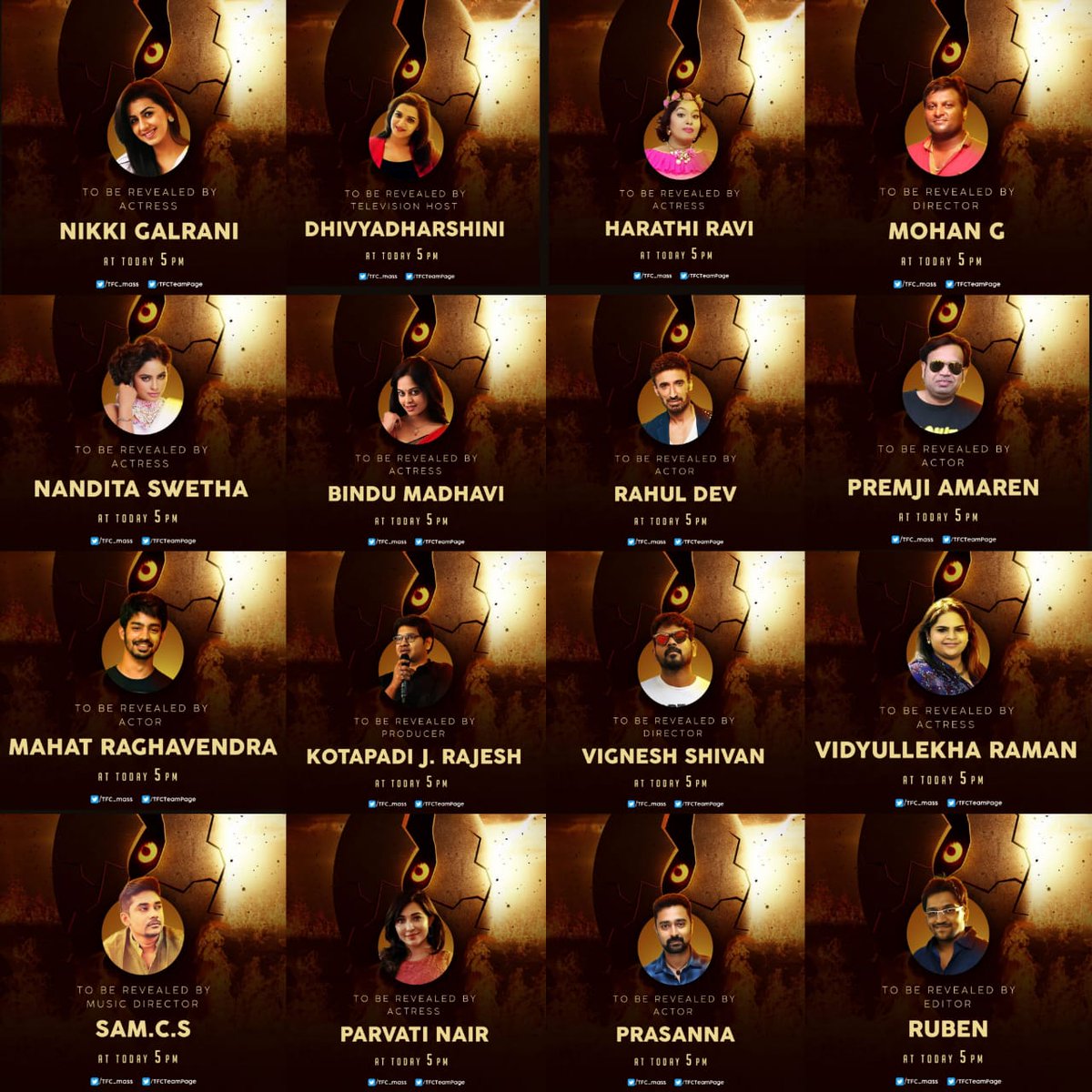 richardson__29's tweet photo. List of celebrities releasing CDP of #28YearsOfAjithsm 
#valimai https://t.co/t6rbZcNlne