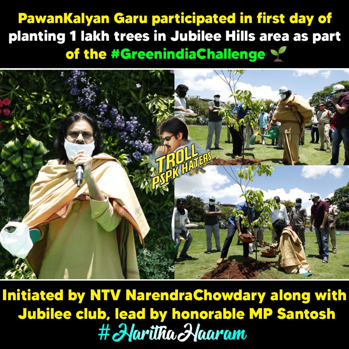 #PawanKalyan #GreenIndiaChallenge 🌱
#HarithaHaaram