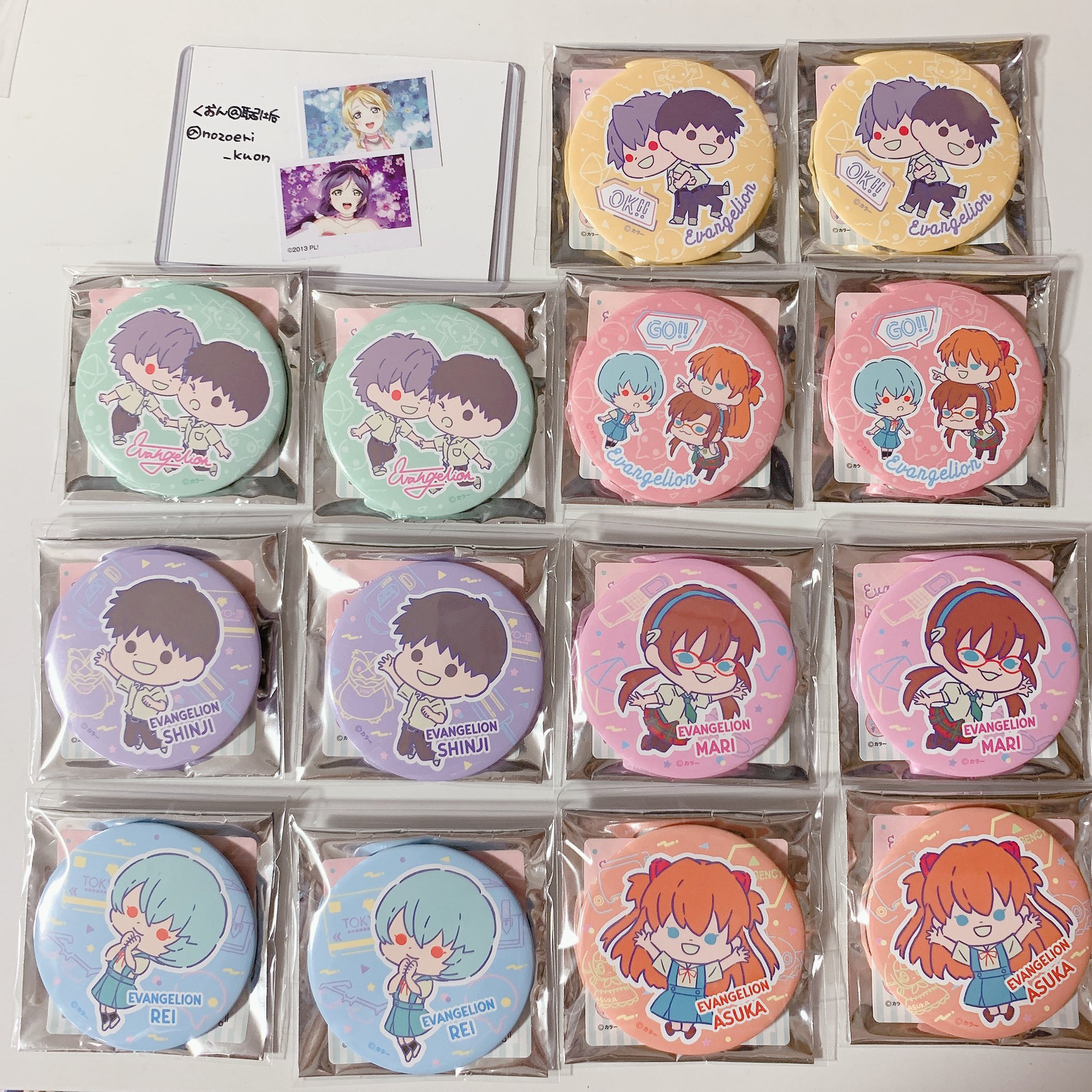 エヴァ セリア Seria グッズセット 缶バッジ アクキー アクリルバッジなど エヴァ セリア Seria グッズセット 缶バッジ アクキー アクリル