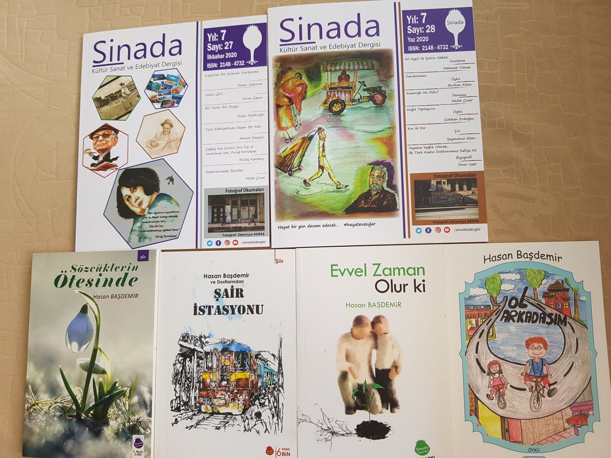 hbasdemir's tweet photo. 6 kitap ve dergiden oluşan (2 dergi, 2 şiir kitabı, 2 de öykü kitabı) bu seti imzalı olarak almak isterseniz bana mesaj atabilirsiniz. (Kargo dahil 40 lira) #pazar #SiirSokakta #öykü #sinada https://t.co/XPTboccObK