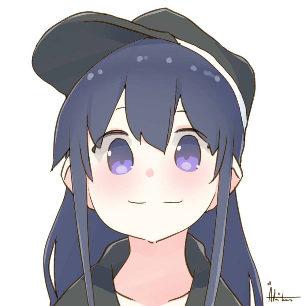 akatsuki (kancolle) 1girl solo hat long hair smile simple background white background  illustration images