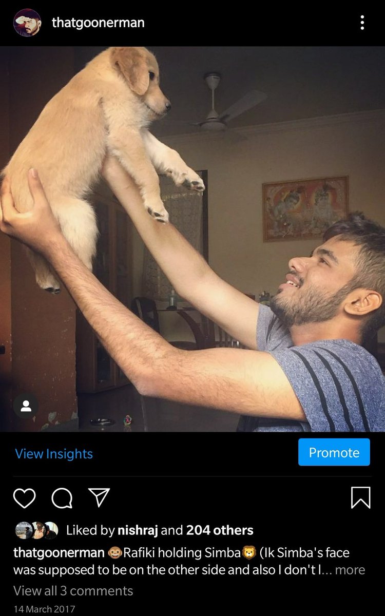thatgoonerman's tweet photo. @StarMoviesIndia This has to be amongst the top 10 entries! I had a pet named Simba and clicked this in 2017 ♥️ 

#DoTheSimba https://t.co/iBUm8g59Fm