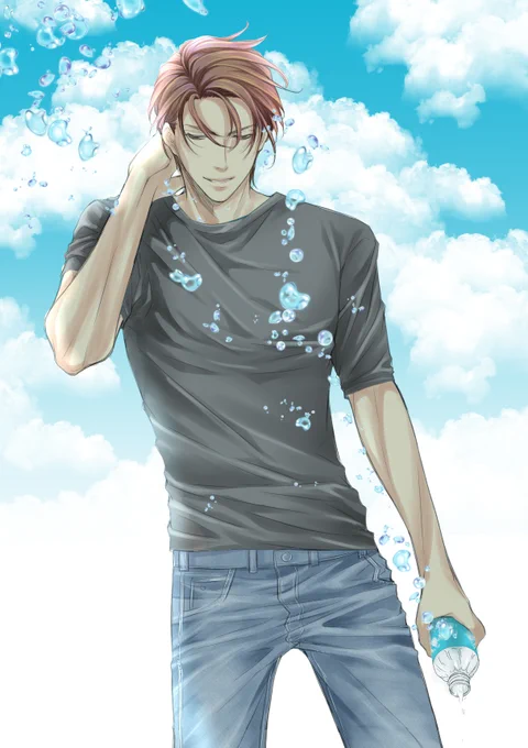 最近イラスト載っけてなかったので、ちょっと古いものですが…  
#男の子のイラストだけで興味を持ってくれる方へ届け 