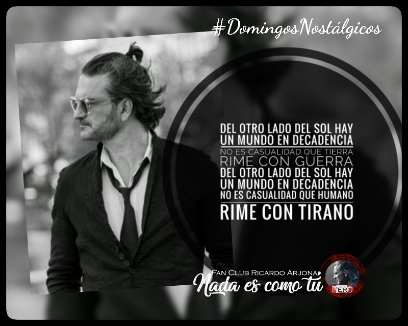 NadaEsComoTu_PE's tweet photo. #DomingosNostálgicos
➡️🔝❤ "Del otro lado del sol" Canción del álbum del mismo nombre, año 1,991.
Un tema que nos invita a la reflexión de cómo estamos viviendo en este mundo.
#DelOtroLadoDelSol #Domingo #Arjona #RicardoArjona
#NECTPeru🇵🇪
@Ricardo_Arjona @InfoMundoArjona https://t.co/RkA2xwp98K