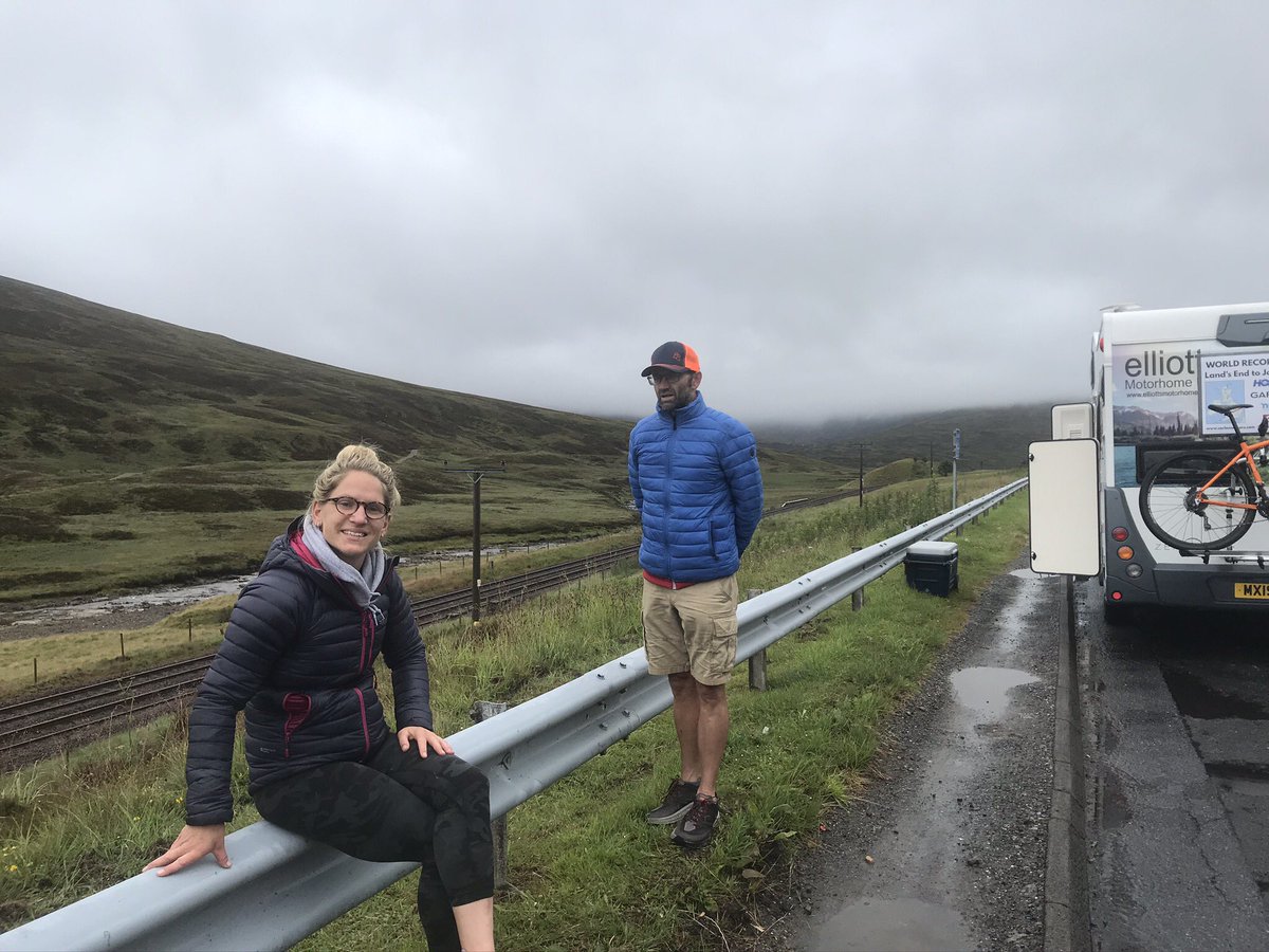 tri_c_livesey's tweet photo. Over the last couple of days I had the privilege of supporting Carla on her LEJOG world record attempt. I have no words for how tough this girl is. Last 200km ish for her now🤞she is on for the record ++ but really suffering now. Please support on Insta @ carlamolinaro https://t.co/COmJLeglmg
