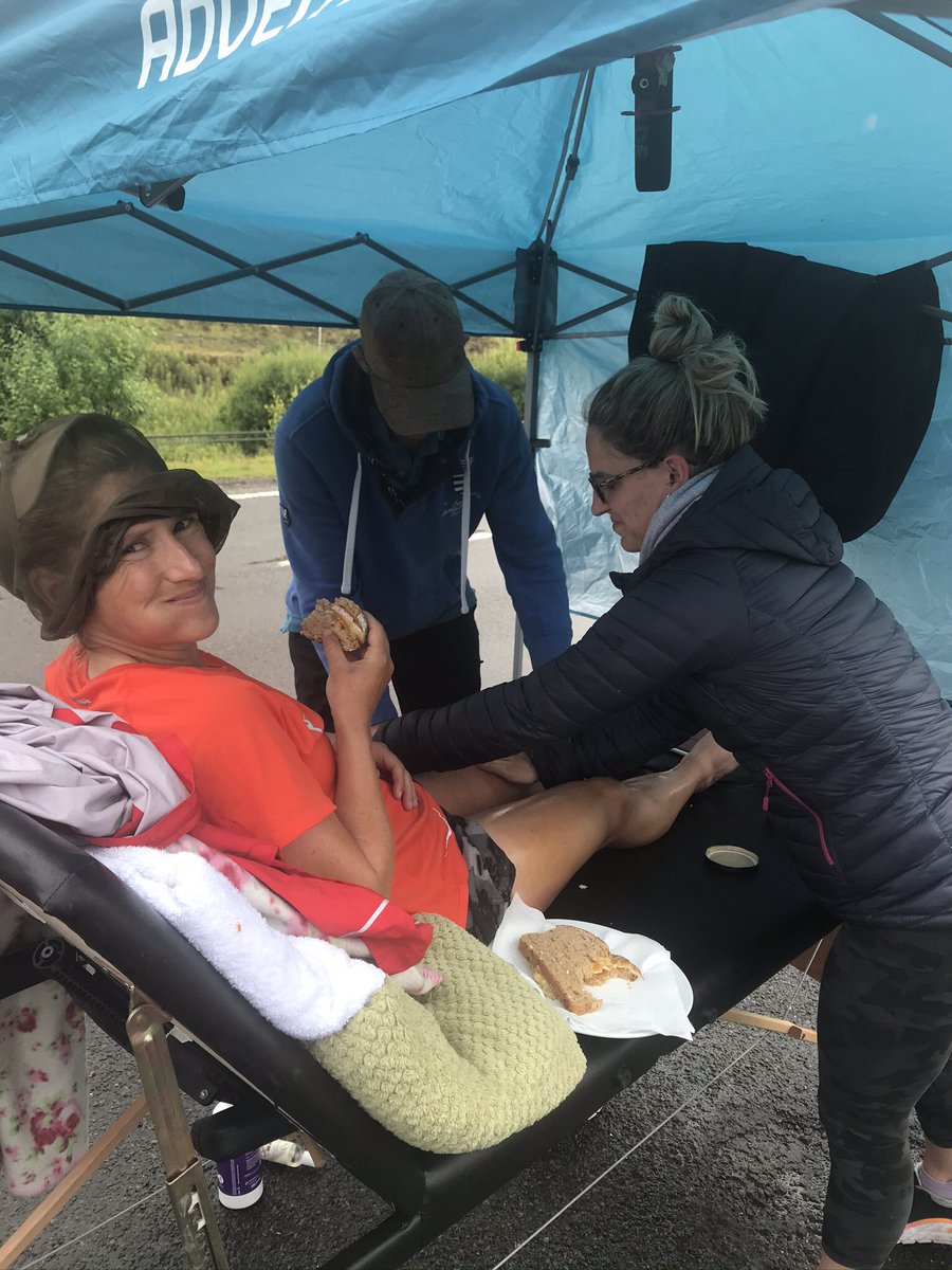 tri_c_livesey's tweet photo. Over the last couple of days I had the privilege of supporting Carla on her LEJOG world record attempt. I have no words for how tough this girl is. Last 200km ish for her now🤞she is on for the record ++ but really suffering now. Please support on Insta @ carlamolinaro https://t.co/COmJLeglmg