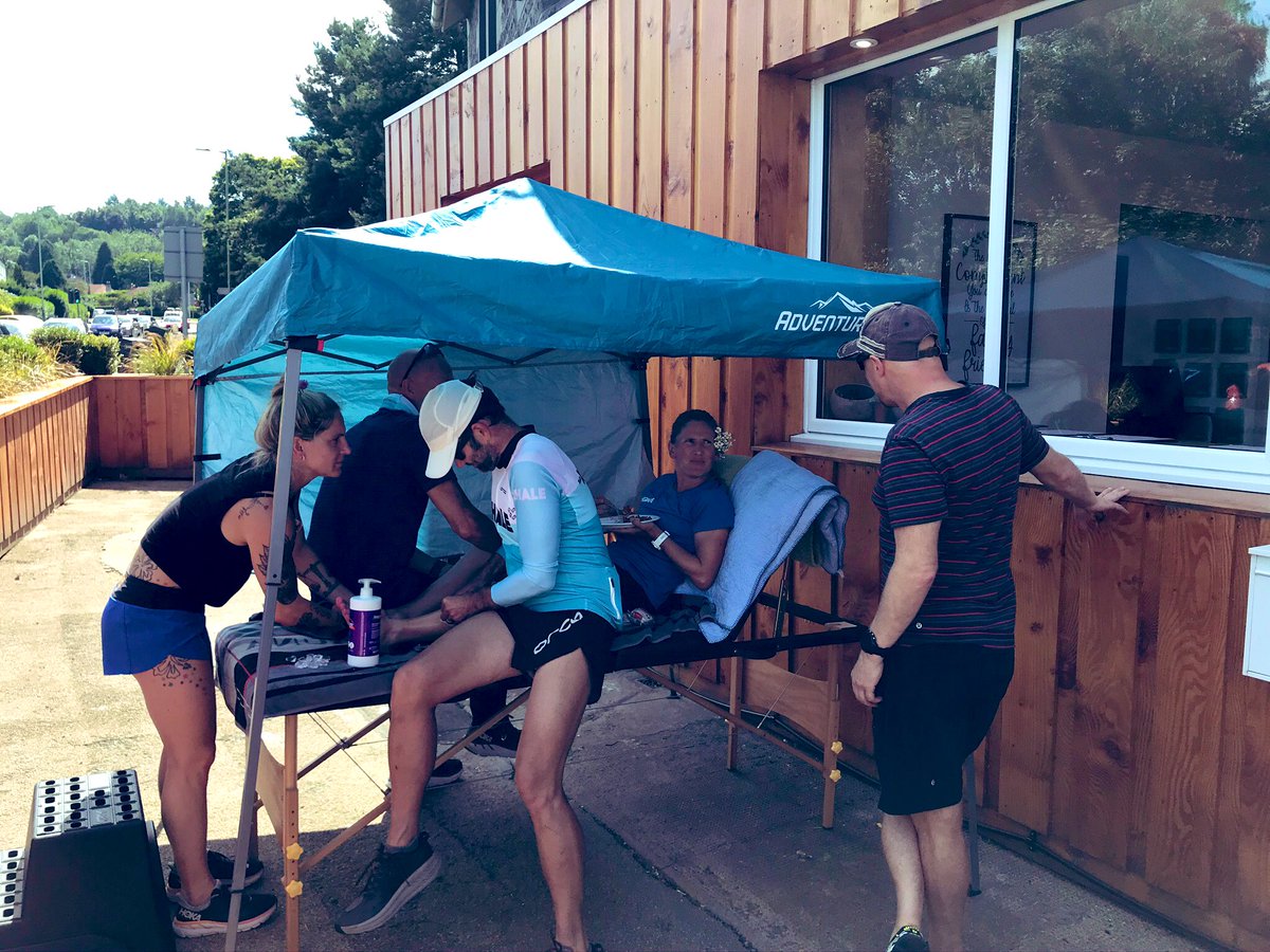 tri_c_livesey's tweet photo. Over the last couple of days I had the privilege of supporting Carla on her LEJOG world record attempt. I have no words for how tough this girl is. Last 200km ish for her now🤞she is on for the record ++ but really suffering now. Please support on Insta @ carlamolinaro https://t.co/COmJLeglmg
