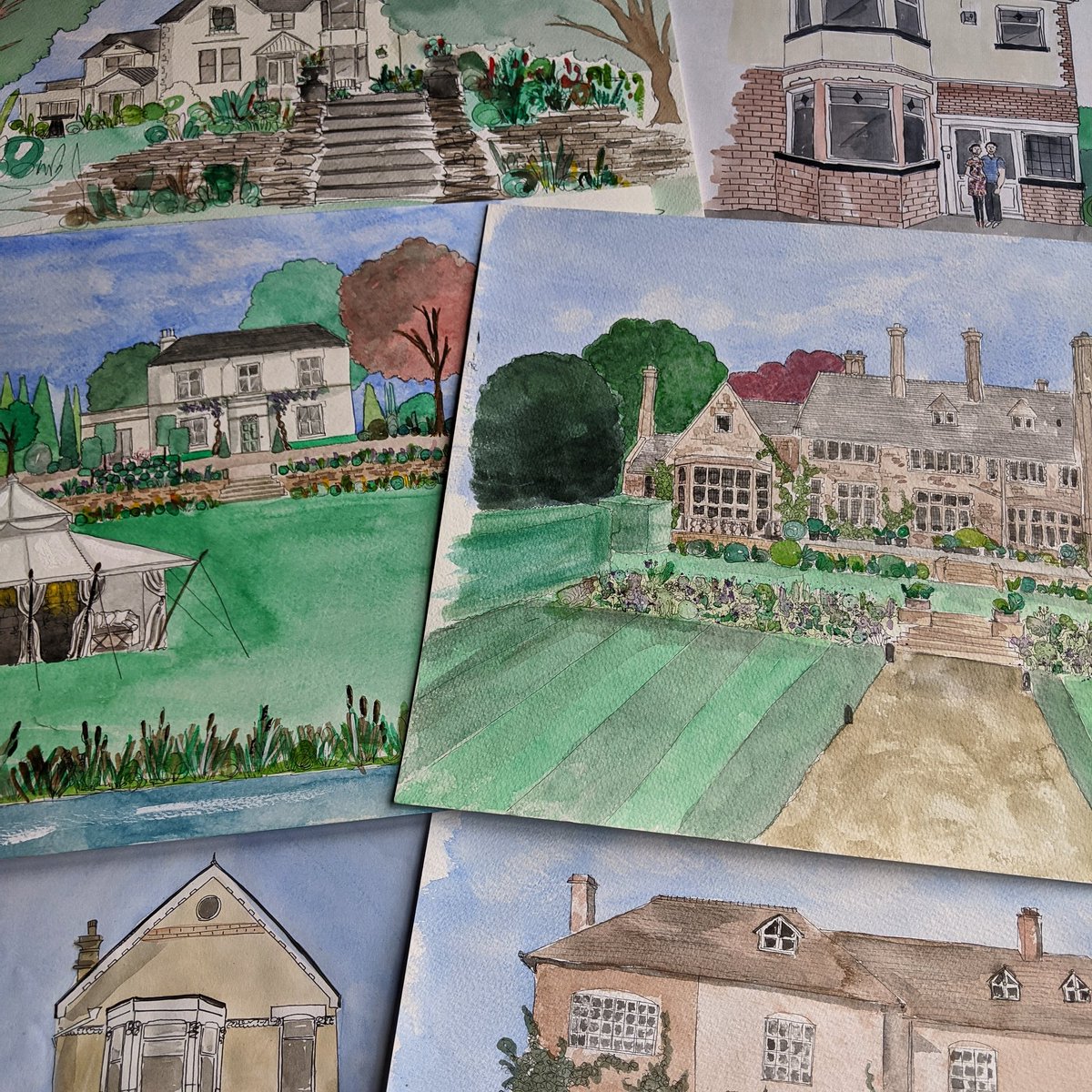 House portraits make a great gift! #giftideas #houseportrait #illustration