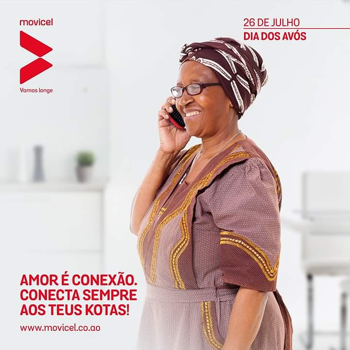 Sempre tivemos o amor deles. Mas é tempo de cuidarmos dos nossos mais velhos, dos nossos avós! É com carinho, cuidado e proteção que vamos conseguir tê-los por perto por muito mais tempo.
Conecta sempre com eles, ya? Feliz Dia dos Avós!
#Ficaemcasa#Movicel #vamoslonge
#DiadosAvós