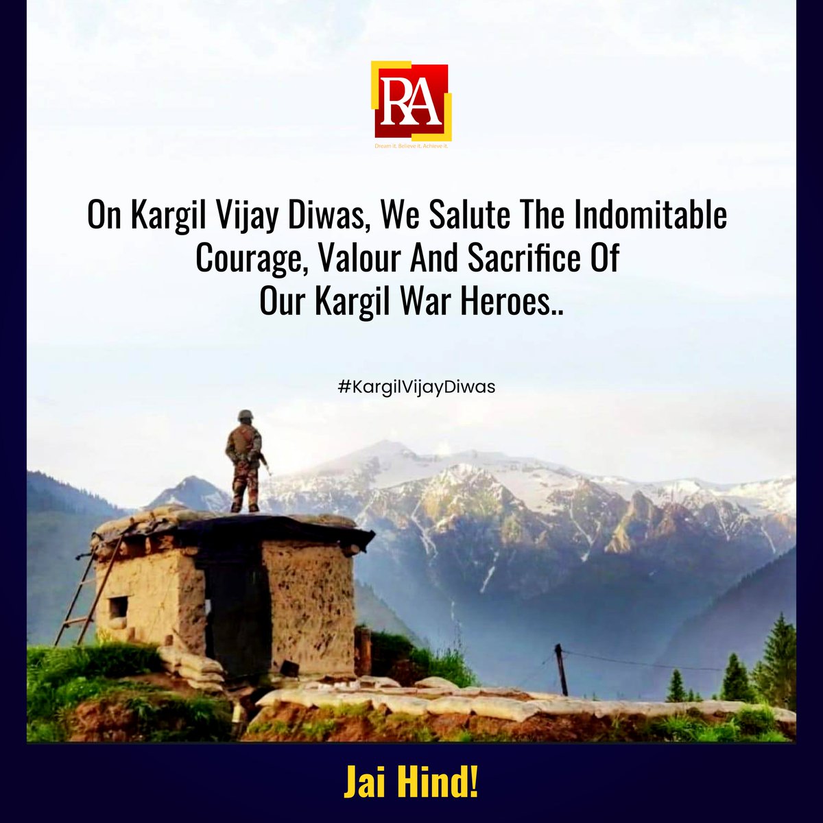 rightangleprop's tweet photo. On Kargil Vijay Diwas, We Salute The Indomitable Courage, Valour And Sacrifice Of Our Kargil War Heroes..
Jai Hind!

#RIghtAngleProperty #KargilVijayDiwas #Bangalore #RealEstate https://t.co/I51H4Ngfr3