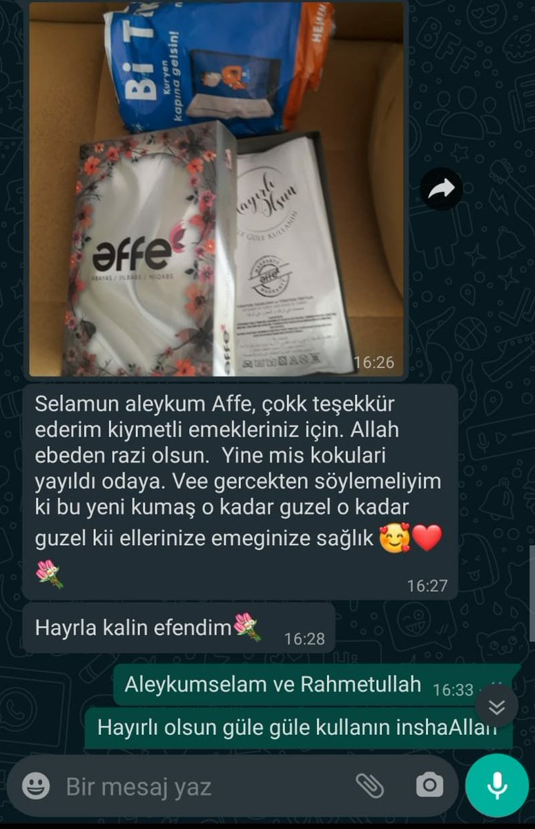 affetextile's tweet photo. Bizi bu güzelliklere ulaştıran Rabbimize Şükürler olsun 😊
.
Dalga Dalga yayılan Mutluluk 💗💗 AFFE 💗💗
.
#affe #affeniqab #affetextile #niqab #hijab #peçe #pece #esarp #çarşaf #cilbab #jilbab #memnuniyet #musterimemnuniyeti #elhamdulillah https://t.co/NuB7sJEoTI