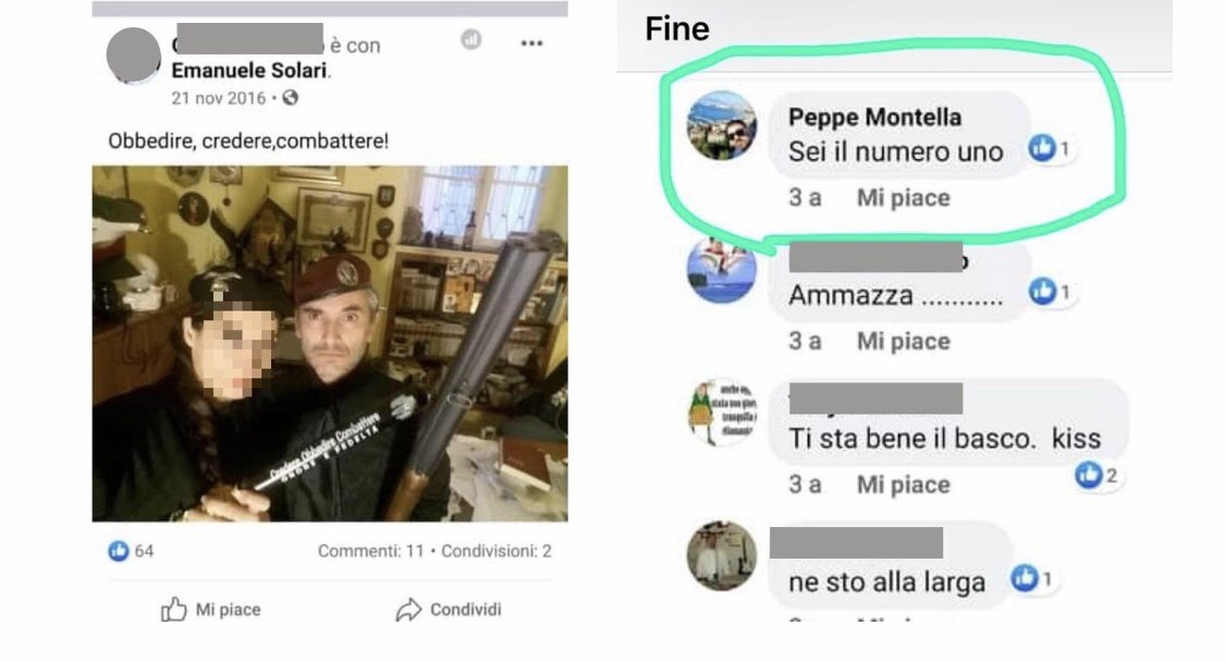Carabinieri Piacenza, l’avvocato di Montella è stato candidato con Forza Nuova. E il carabiniere metteva like a sue foto con slogan fascisti sui social. tpi.it/cronaca/carabi…