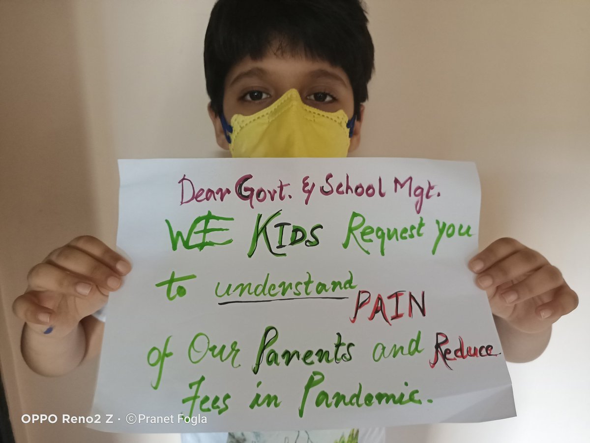 justicessddd's tweet photo. @VarshaEGaikwad ji, Even after so much of writing to school management n govt.authorities why our parents are not heard to charge only justified school fees n we kids hv to plea now. Please SECURE OUR FUTURE FROM UNJUSTIFIED FEES.
#NoToExtraFee https://t.co/4aAMCC1vTH