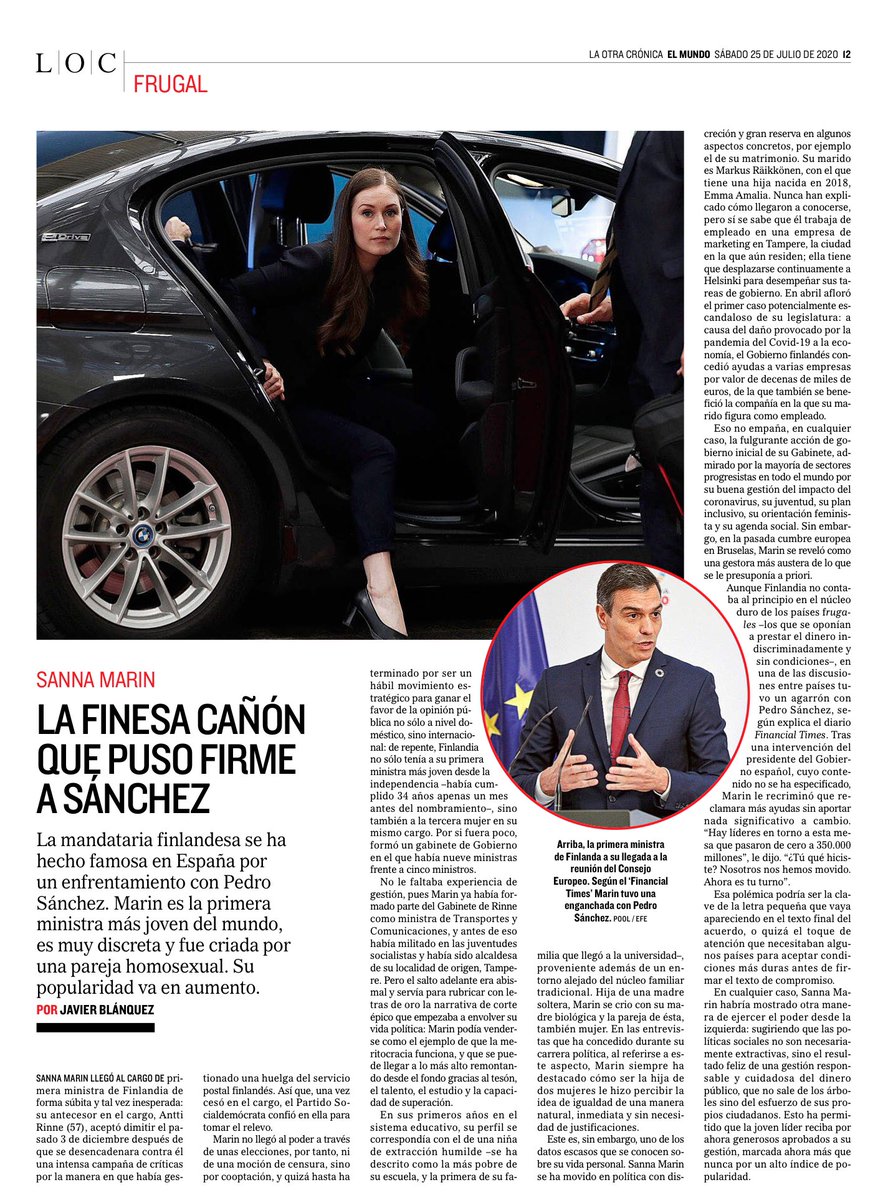 Mariablanco_'s tweet photo. Mark Rutte, el pibón holandés que puso firme a Sánchez.

¿Os imagináis? No, yo tampoco. https://t.co/nGtAkZQAYL