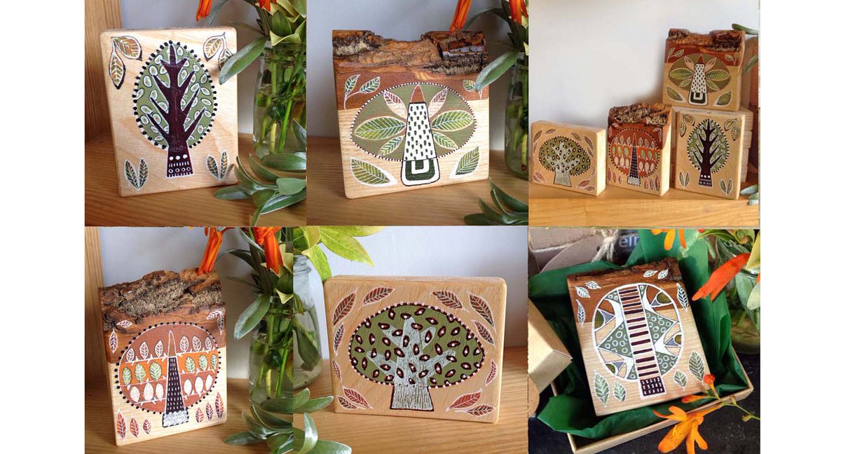 elbricrafts's tweet photo. Hi #UKGiftam #UKGiftHour These hand painted tree blocks have nature quotes on the back and make the perfect gift for gardeners. They are painted onto locally sourced Scottish ash and come gift boxed #trees https://t.co/LR4ys3RYzy https://t.co/bM8Fk3vzso