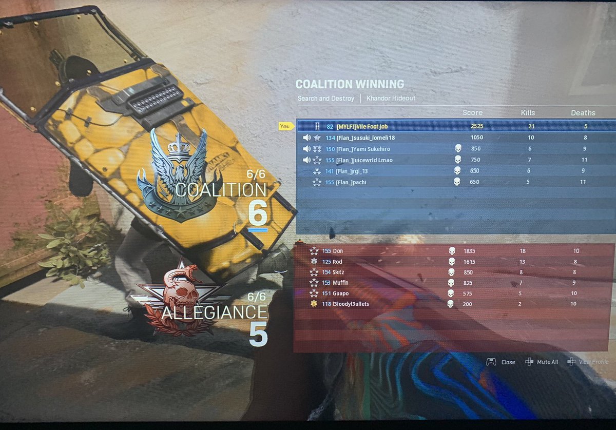 DaddyPlanes's tweet photo. 21-5 on Search and Destroy 🥺👉👈 @barcasebas20 https://t.co/smCD5P0HDF