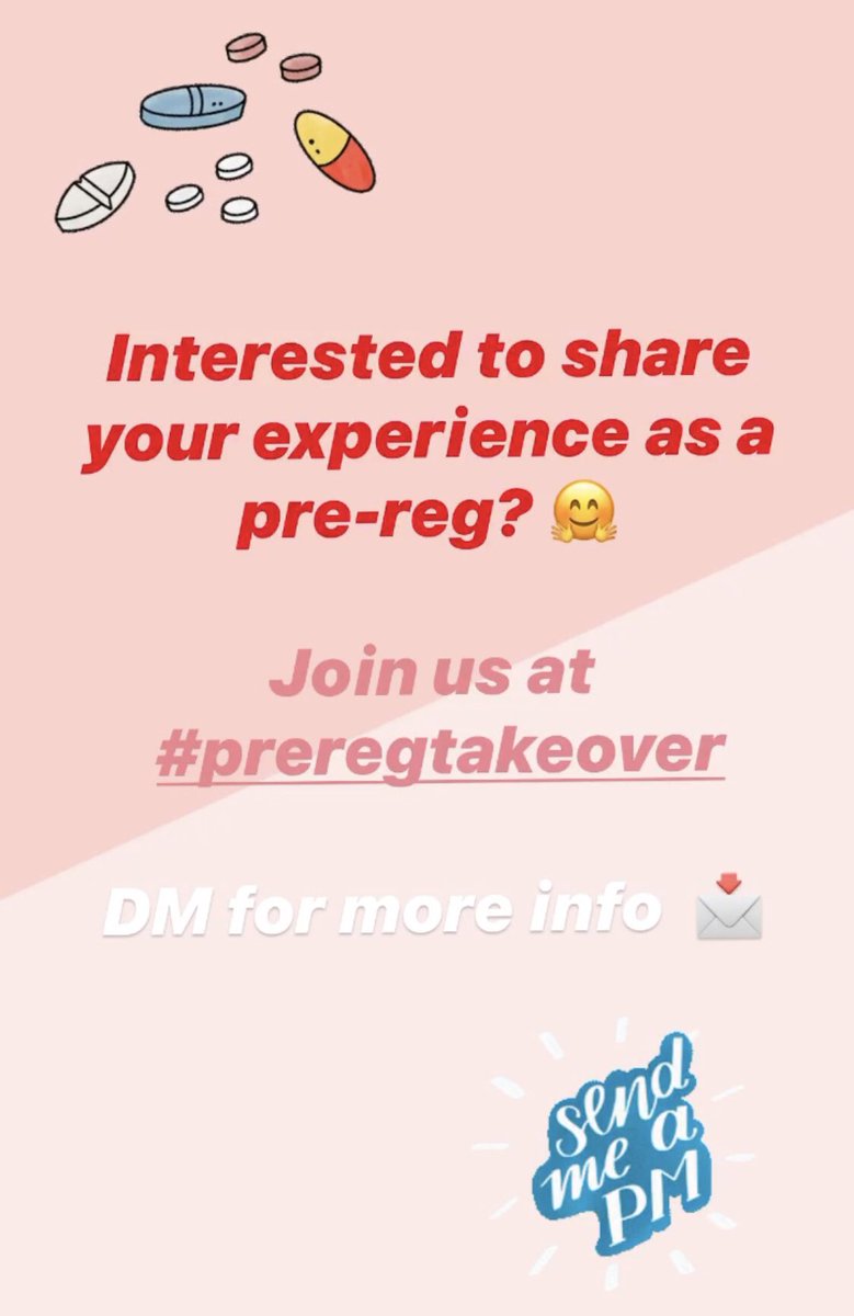 GL_Campus's tweet photo. Interested to share your experience & tips as a pre reg? Join us at #Preregtakeover 😍💊 https://t.co/KsCCThA2sk
