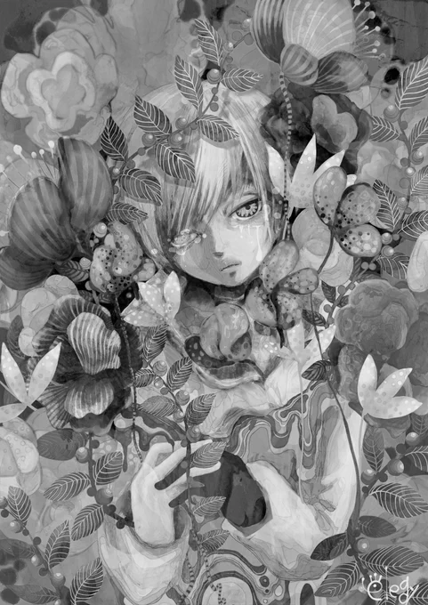 #絵をモノクロにするとかっこいい
モノクロ難しい…🙃 