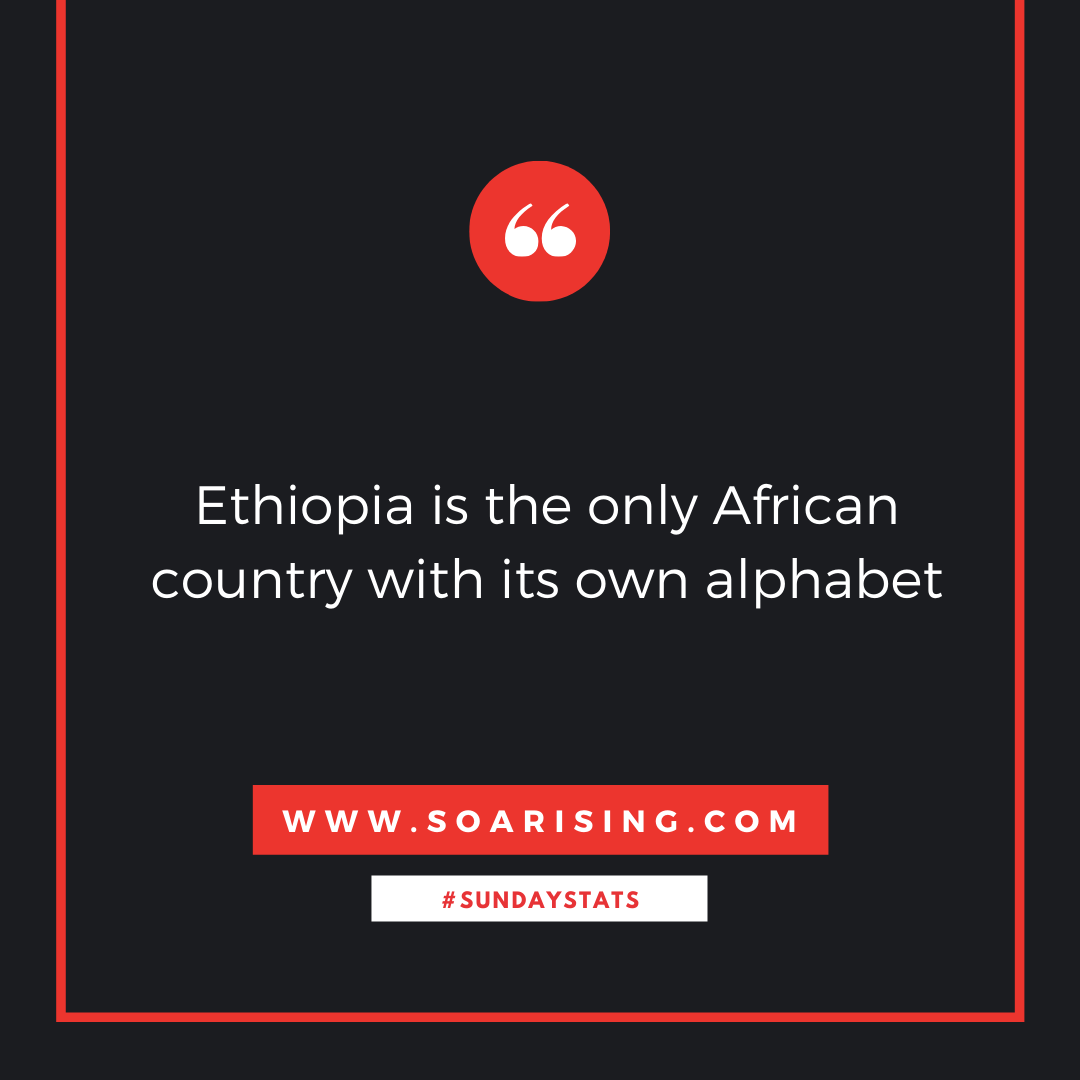 SOAR_Rising's tweet photo. It's also the world’s oldest living alphabet – Ethiopic – and probably one of the longest with its 345 letters.
#SundayStats #SOARising https://t.co/17bJNCDUlJ