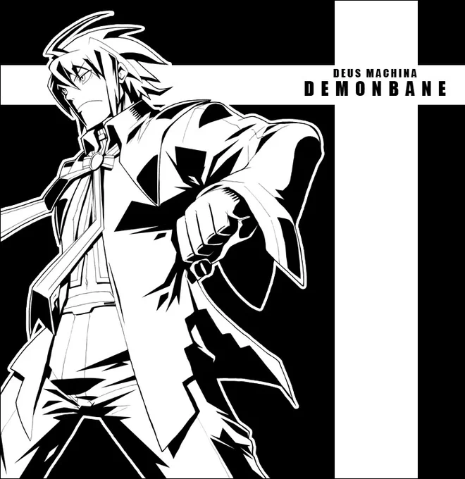 #絵をモノクロにするとかっこいい
男キャラでやってみた。 