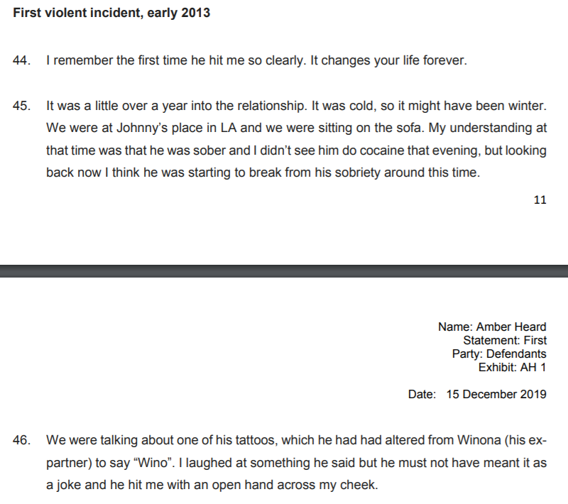 7. First violent incident, 2013. No date, so I really can't do much with this one. Now, let's assume that the detail she added about it being so cold that she could see her breath wasn't just her embellishing.