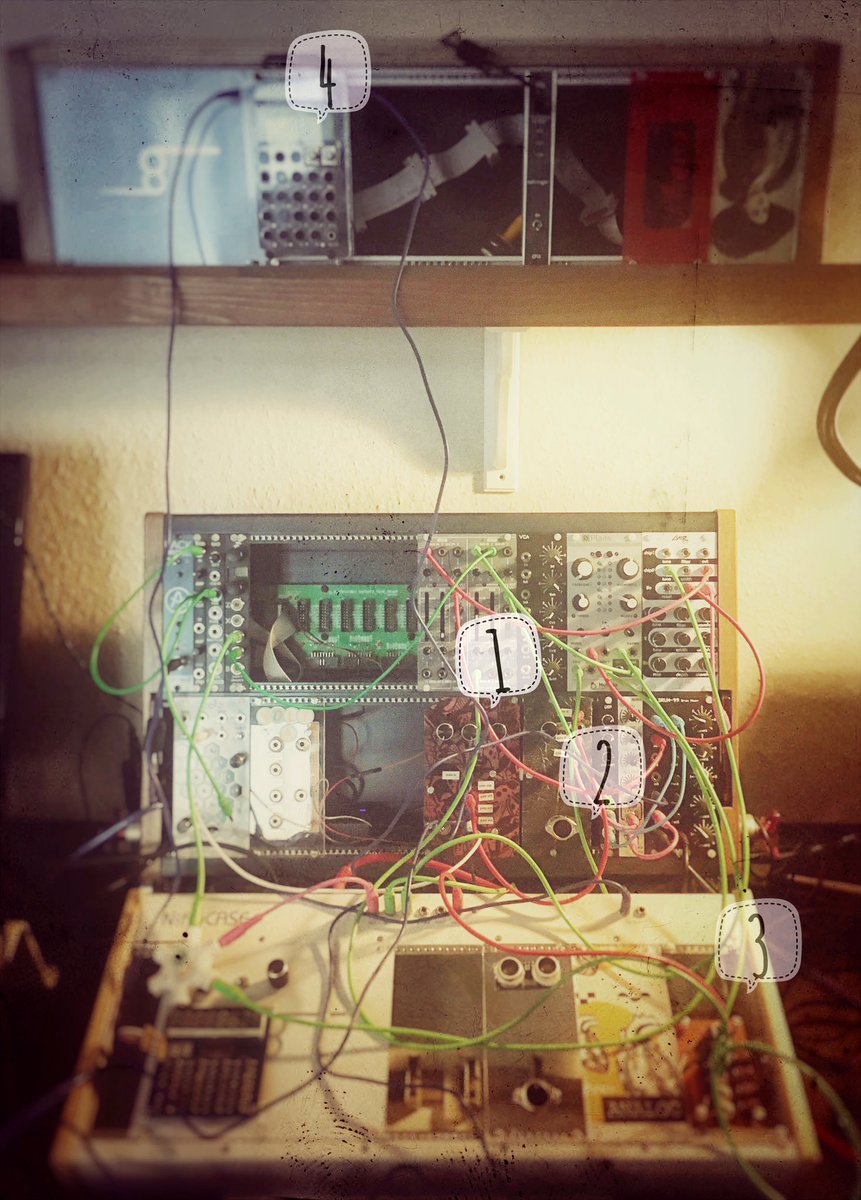 phonopollution's tweet photo. 1+2 #sdiy #phonolith rnd pattern trigger sequencer 3 lfo + voltage sequencer 4 rack mount PO-32 + some stuff in progress like ultrasound based voltage generator mod, clock mod ...all made with #Arduino
#eurorack #modular #electronicmusic https://t.co/u5cLanUaPI