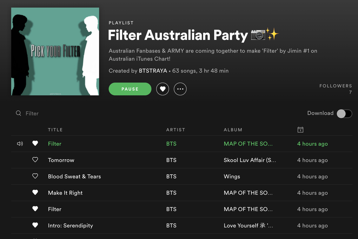 LET'S GET THIS PARTY STARTED !! <3 #FilterAUSParty 

(#MTVHottest BTS @BTS_twt)