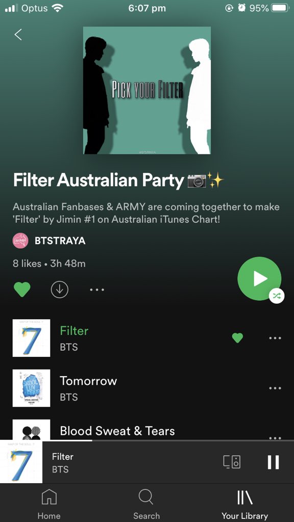 What a playlist 🙌🏻 @bts_aus #FilterAUSParty