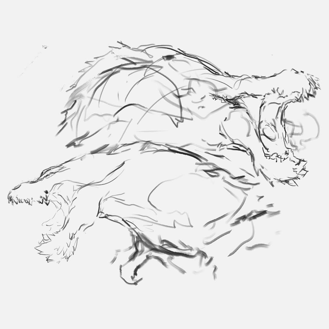 shimhaq's tweet image. A pair of hungry boi's ☠️ Just met my first savage jho while out hunting a rathalos. Jho was beating the scales off a poor tobi. How do you guys like fighting these guys? As a DB main, fighting jho's are a bit difficult. #deviljho #monsterhunter #iceborne #fanart