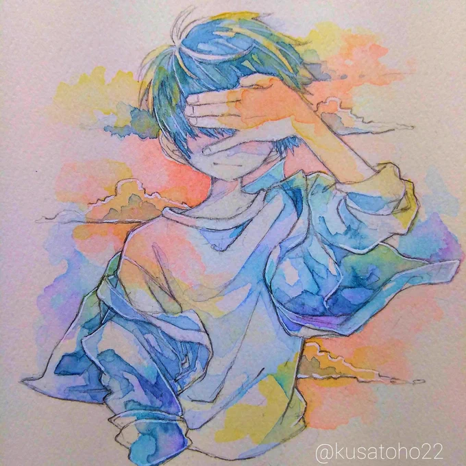 #絵を彩度100にすると超派手
発光する?✨ 