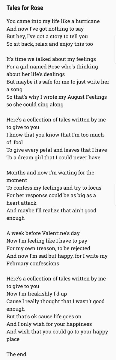 Lopoems32's tweet photo. I wrote this poem about 4 months ago. Obviously it's about a girl, her real name ain't Rose tho haha... https://t.co/gg2dGqo9Nj