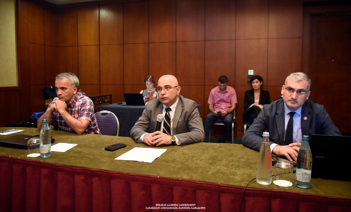 Emsgeorgia's tweet photo. The seminar on "National Civil Security System and National Exercise Program" was organized by the Emergency Management Service, the U.S. Office of Defense Cooperation, and the U.S. Armed Forces. https://t.co/TfpFEm2nan
