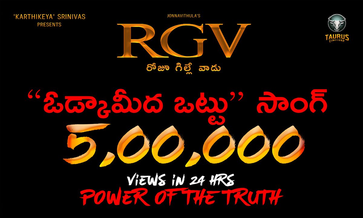 jonnavithula_RR's tweet photo. Terrific Cumulative Response!!! @sureshactor @shraddhadas43 @RGVfadeout https://t.co/iyNHb3rmST
