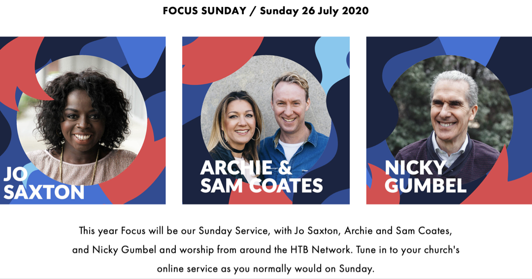 lighthouselndn's tweet photo. We’re delighted to be joining in with HTB Focus Sunday this morning - with Jo Saxton, Archie and Sam Coates and Nicky Gumbel and worship from around the HTB Network!
Tune in to our youtube channel at 10:30am - search: Lighthouse London #focussunday #sundayservice #summer https://t.co/eUIDYCqa7g