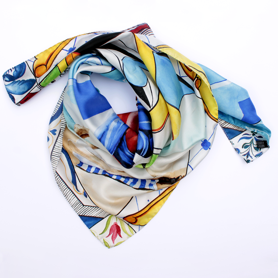 dimanys2's tweet photo. Dare with colors!
⠀⠀⠀⠀⠀⠀⠀⠀⠀⠀⠀⠀
The splendid #silkscarf "Sorrento" is inspired by the Neapolitan tradition. It represents the Madonna and child on one side, the girl sunbathing, and the typical ceramic tiles on the other two sides… https://t.co/0ko5Pk9bUT https://t.co/ffG5eZQTfn