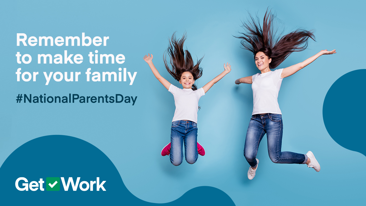 getmorework's tweet photo. Remember to make time for your family! 👪

With the average British family spending a mere 49 minutes together a day, it has never been more important to make time for those closest to us. 

For #NationalParentsDay, make an effort to spend more time with your loved ones! https://t.co/aC99CA1S5q