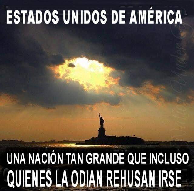 CardonaLolimar's tweet photo. UNITED STATES OF AMERICA A NATION SO GREATNESS, EVEN THOSE WHO HATE IT REFUSE TO LEAVE🇺🇸🇺🇸🇨🇴🇨🇴❤❤ https://t.co/icSco1glmb