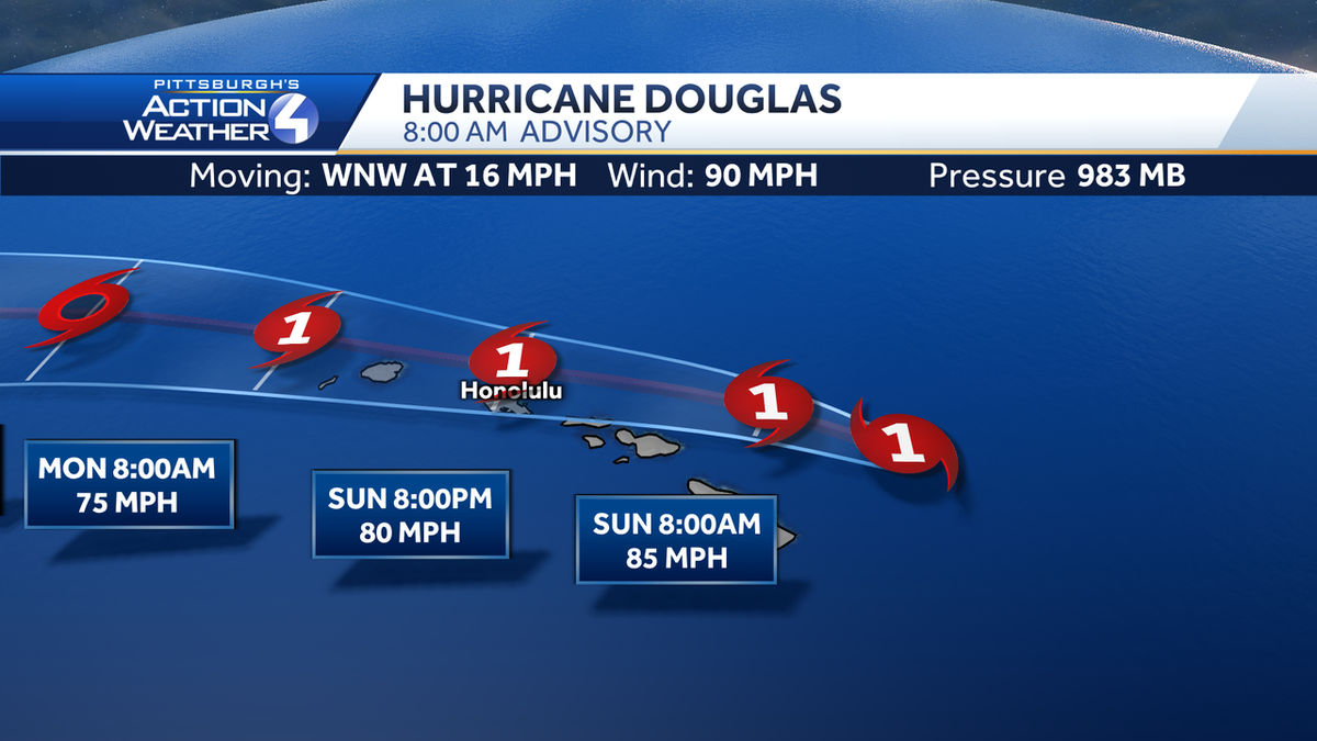 CamTranTV's tweet photo. I'm nervous for all my friends and family in Honolulu. Hurricane Douglas will maintain its strength as a category one hurricane as it moves precariously close to Oahu and Kauai where hurricane warnings are in effect. 
#hurricane #douglas #hawaii #tooclose #forcomfort https://t.co/Noya07MH2A