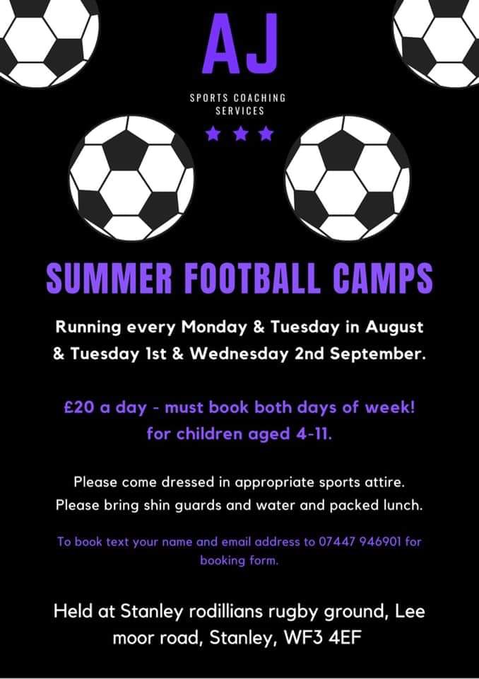 TotsCoaching's tweet photo. Even though we are not delivering any Holiday Camps this summer. Have a look at what some of the staff have come up with at short notice. Limited places due to Covid https://t.co/n4i827O3PN