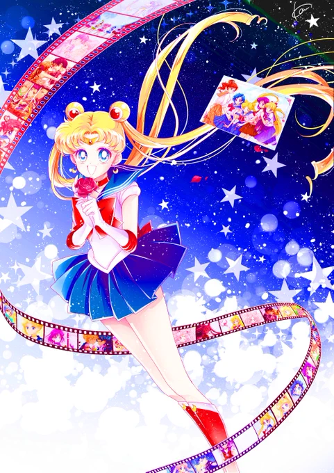 #絵を彩度100にすると超派手
青がヤバイな…目痛い… 