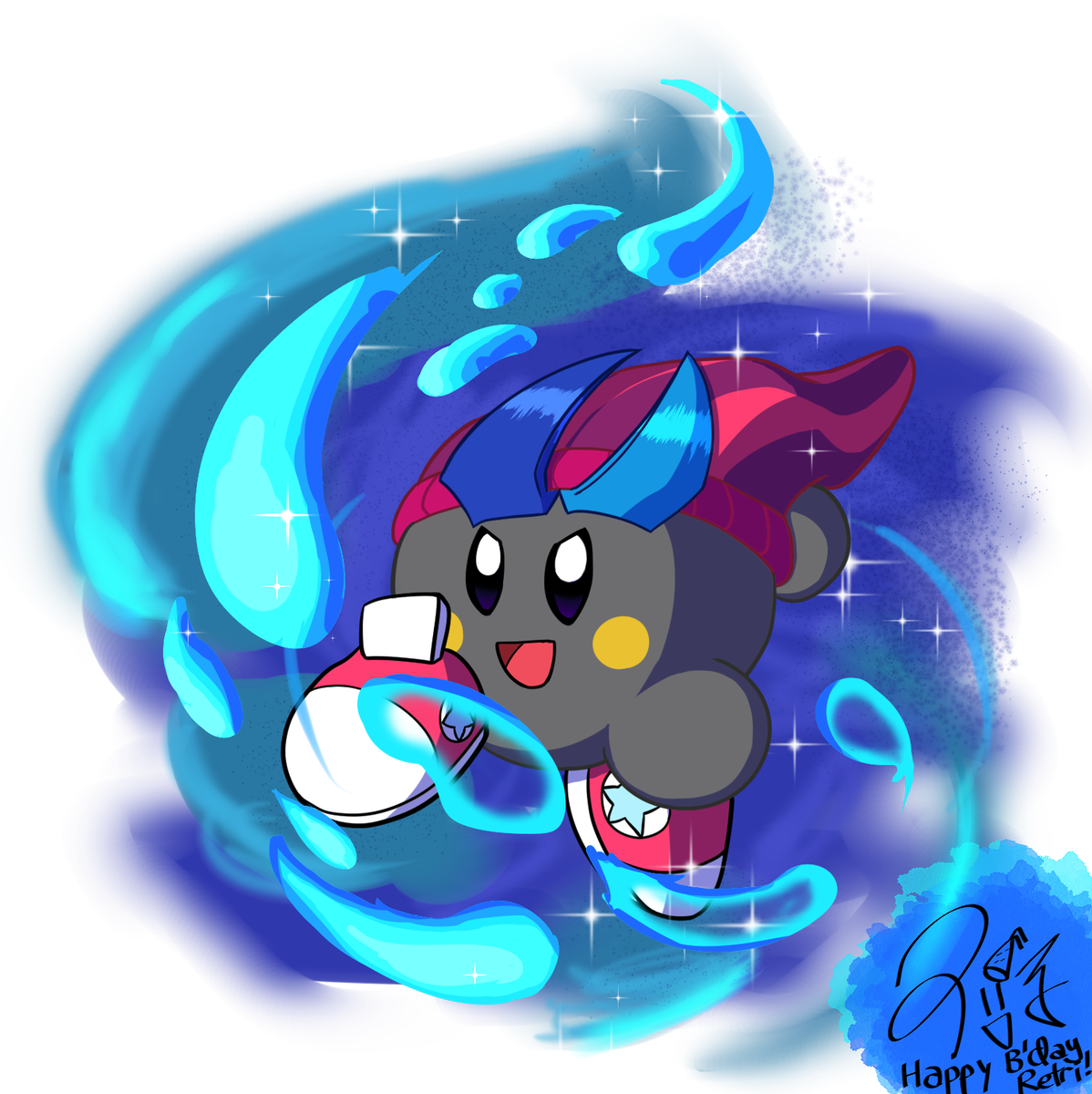 StarSpurt's tweet photo. @OnRetri Happy birthday! Have some W A T E R
#Kirby #SoleRuin https://t.co/F2eDFnjz4v