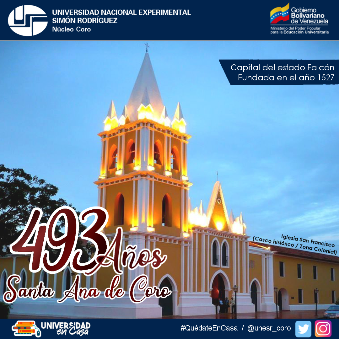 unesr_coro's tweet photo. Somos historia, cultura y tradición #493años  #SantaAnaDeCoro #YoSoyCoro ❤️☀️🌵 ⛪️
.
.
.

@NicolasMaduro
@CesarTrompizVEN
@MPPEUVEN
@renriqueramos
@unesroficial
 @GobVictorClark
 @Pito_Acosta https://t.co/WX4iASSFnH