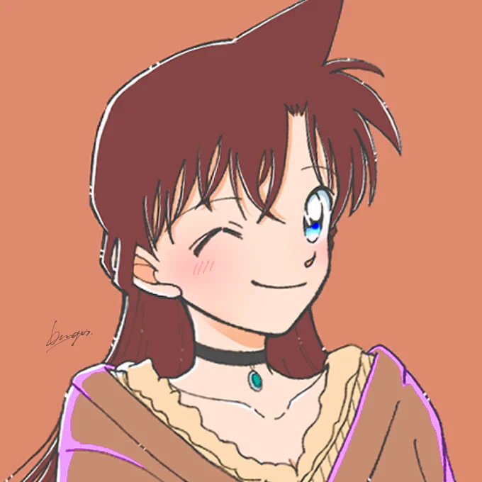 #絵を彩度100にすると超派手 ほう。 