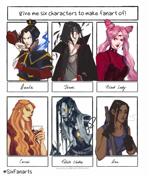 #SixFanarts #SixFanartsChallenge 
