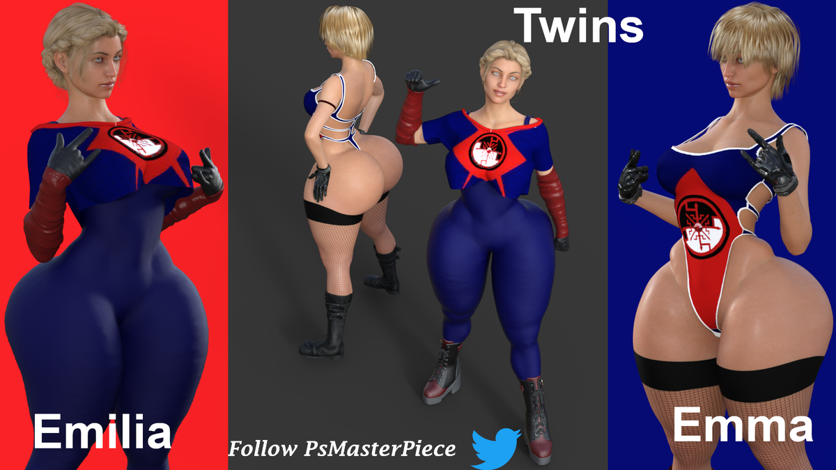 PSMP3D's tweet photo. My OC's, the twisted twins Emma and Emilia #rendering #sexycgi #busty3d #kinky #busty #xxx #curvy #sexy #ass #girl #bigbutts #bigass https://t.co/LHYyPh3NtQ
