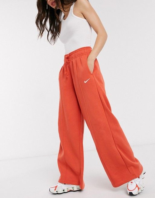 nike wide leg tracksuit bottoms