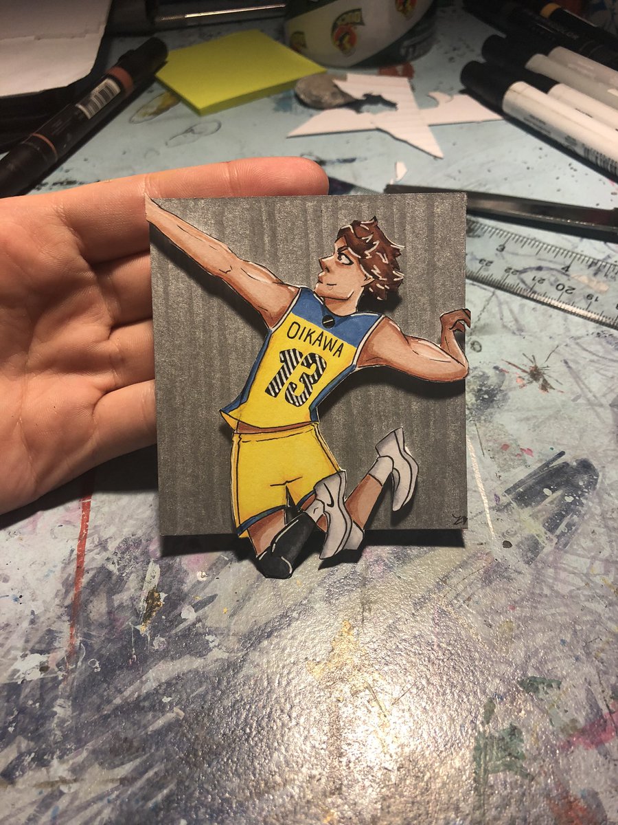 Katina2020's tweet photo. I haven’t posted in literally forever, but I’m so happy for Oikawa. He really do be taking over the whole world. 😂 happy late birthday king 💗💗@UpcnVoley #haikyuu #oikawa #oikawatooru https://t.co/HwusZv44Te
